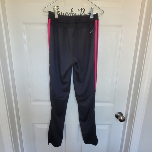 Adidas Climacool Athletic Track Pants‎ Black & Pink Youth Size Large - Picture 3 of 15